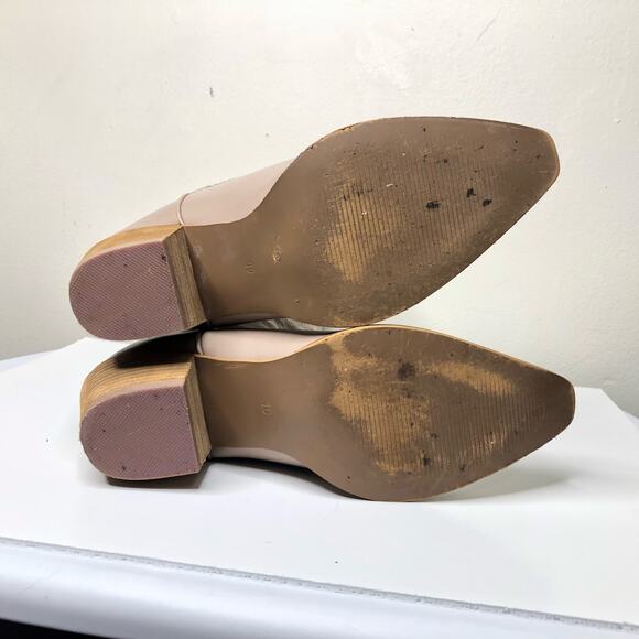 ARiderGirl Western Style Knee High Stacked Heel Boots Tan Taupe Embroidered 10 - Picture 8 of 12